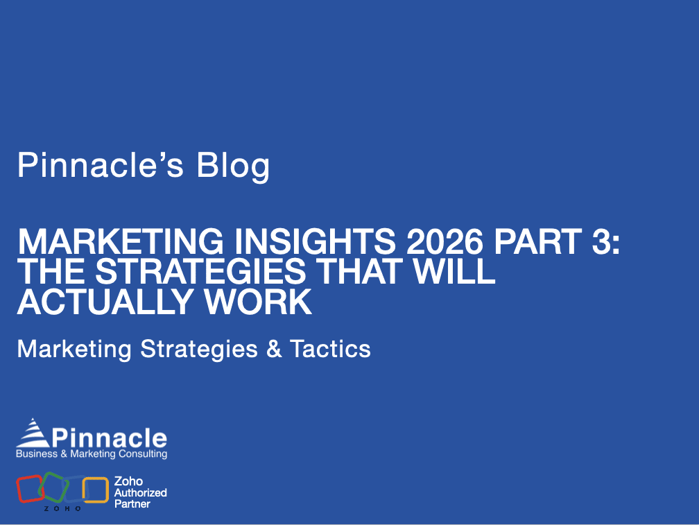 MARKETING INSIGHTS 2026 PART 3: THE STRATEGIES THAT WILL ACTUALLY WORK